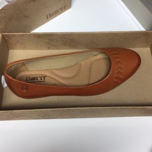 Brown Born flats, brand new